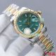 Copy Rolex Datejust II Two Tone Watch Green Diamond Stick Markers Dial 41MM (2)_th.jpg